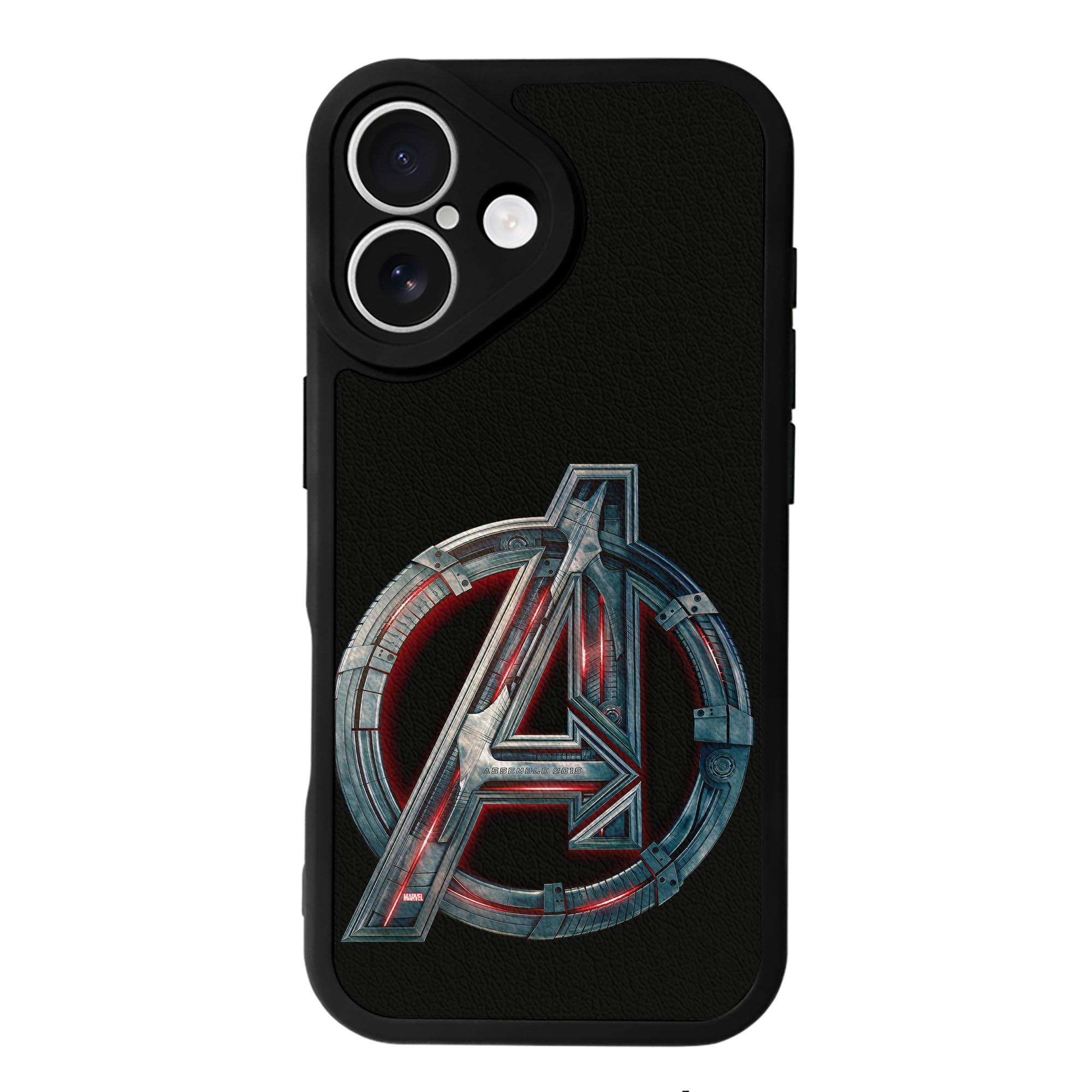 （画像用） アベンジャーズ The Avengers 【iPhone 16シリーズ対応】シリコンスマホケース（レザー調） 材質：シリコン